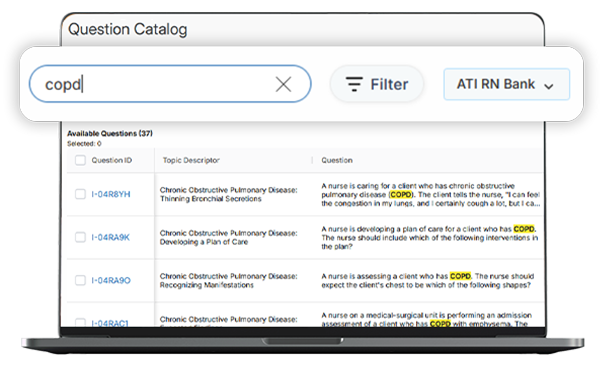 The new Custom Assessment Builder experience provides a seamless workflow for faculty