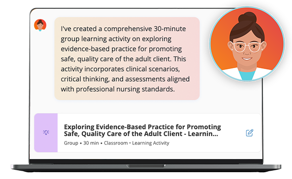 Claire AI in the Engage Series helps faculty create engaging learning experiences