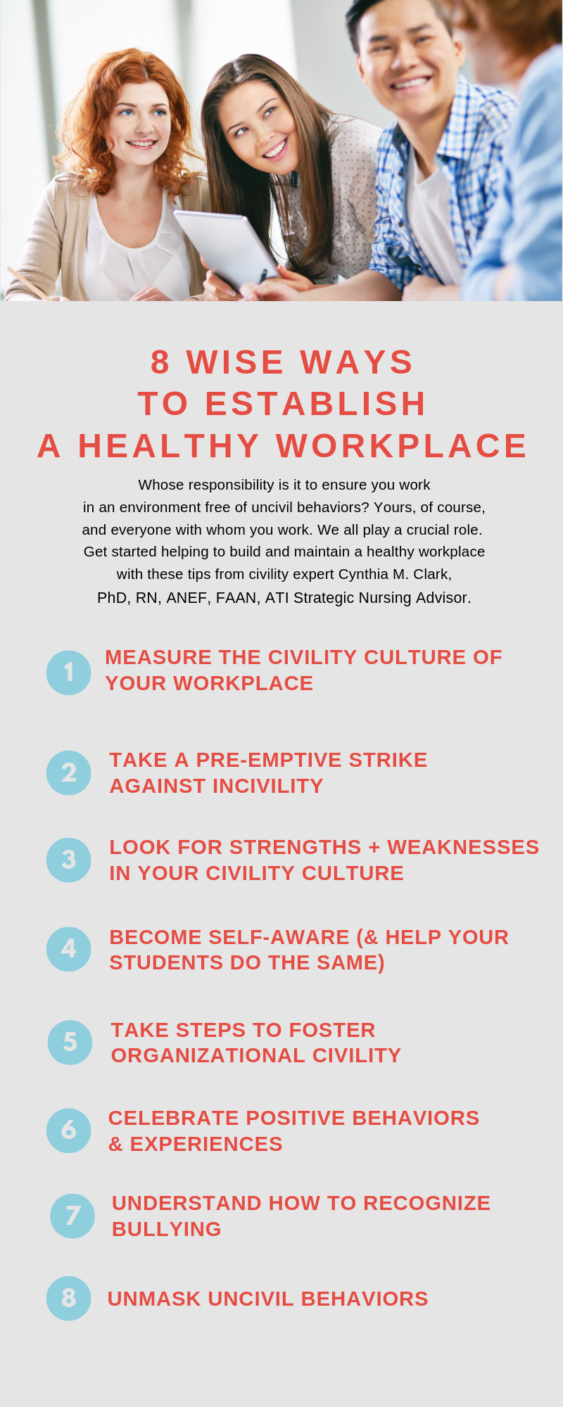 8 Wise Ways to Establish a Healthy Workplace 8 Wise Ways to Establish a Healthy Workplace