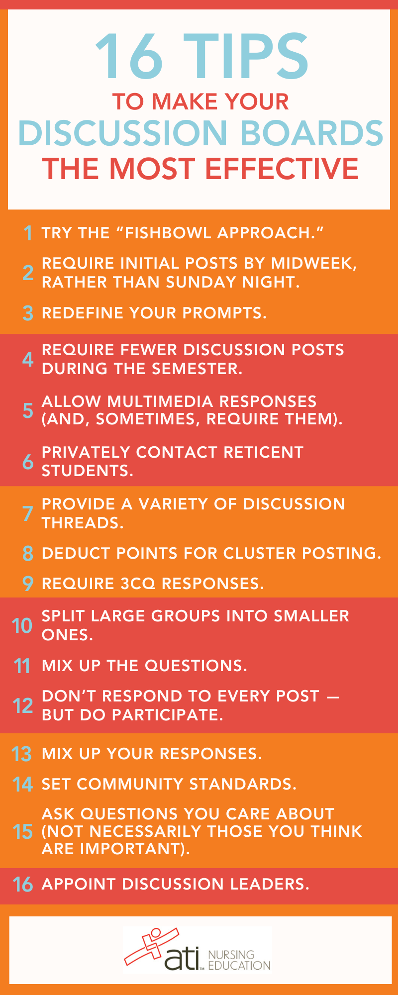 16 TIPS TO MAKE YOUR DISCUSSION BOARDS THE MOST EFFECTIVE 16 TIPS TO MAKE YOUR DISCUSSION BOARDS THE MOST EFFECTIVE