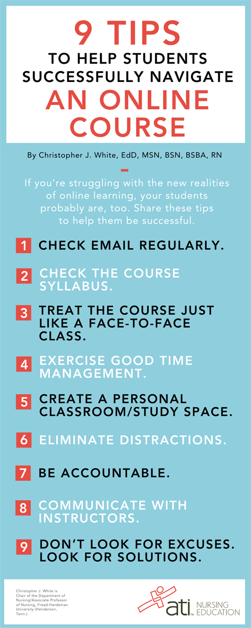 9 TIPS TO HELP STUDENTS SUCCESSFULLY NAVIGATE AN ONLINE COURSE