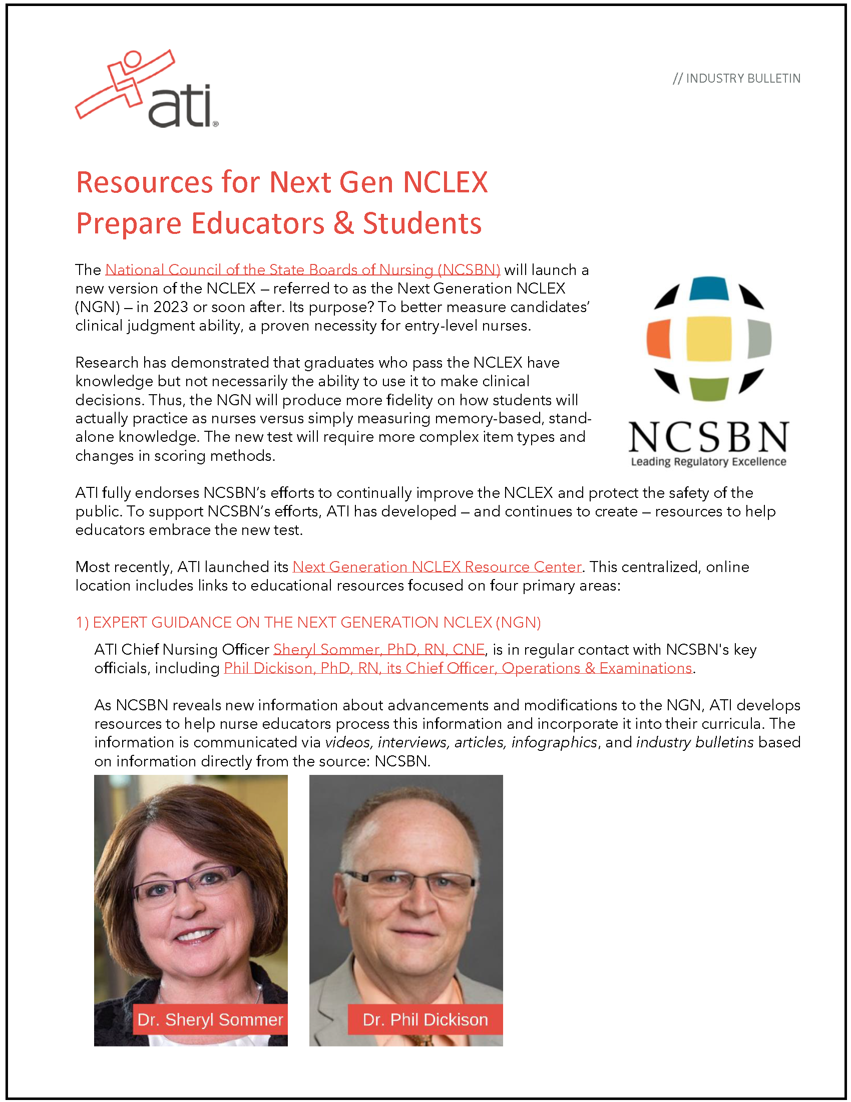 NCLEX during COVID Industry Bulletin - Page 1 NCLEX during COVID Industry Bulletin - Page 1