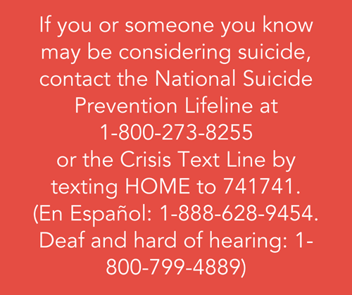 Call the suicide lifeline