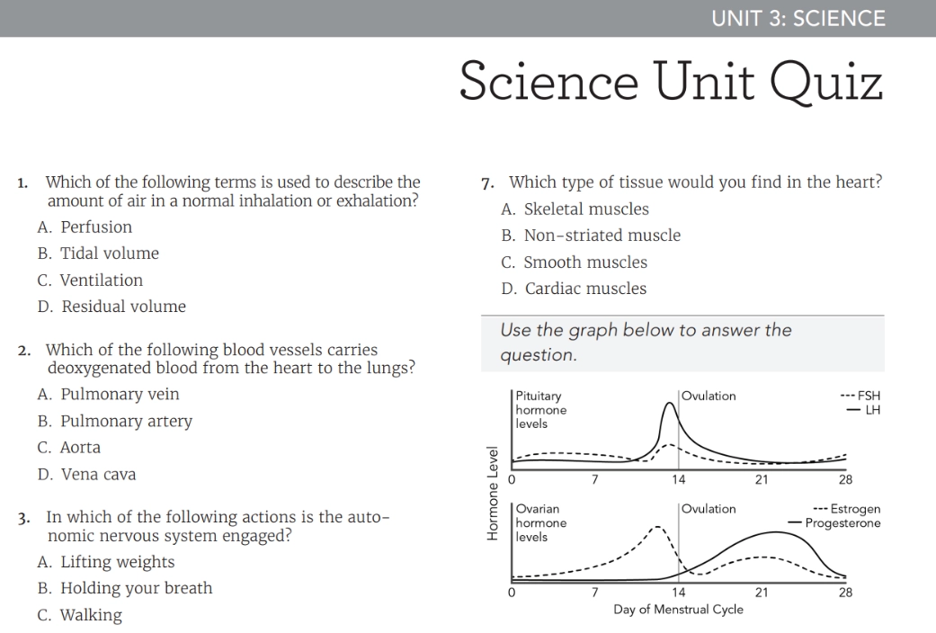 Science Unit Practice - Study Guide
